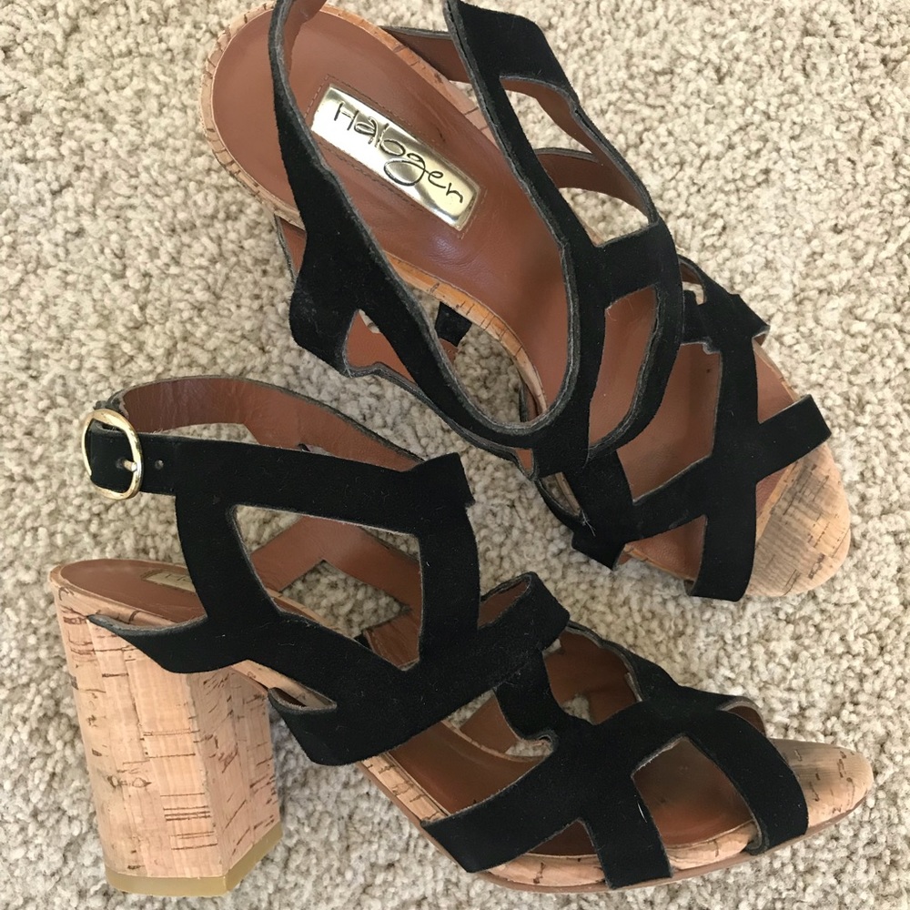 Halogen Black Velvet Heels